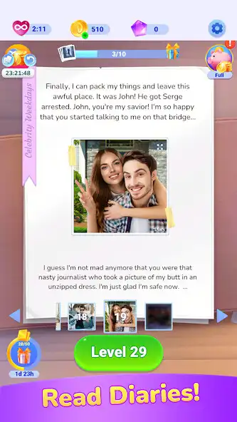 Play Diary. Tiles Match Puzzle  and enjoy Diary. Tiles Match Puzzle with UptoPlay