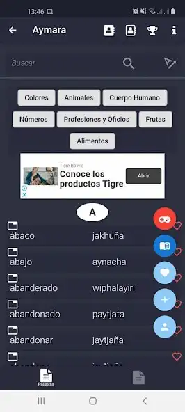 Play Diccionario Aymara  and enjoy Diccionario Aymara with UptoPlay
