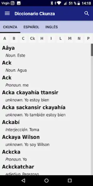 Play Diccionario Ckunza as an online game Diccionario Ckunza with UptoPlay