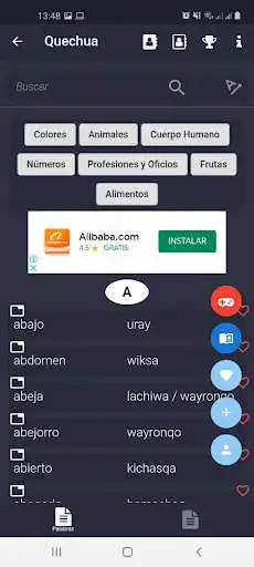 Play Diccionario Quechua  and enjoy Diccionario Quechua with UptoPlay