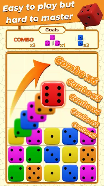 Play Dice Fusion: Number Merge Game as an online game Dice Fusion: Number Merge Game with UptoPlay