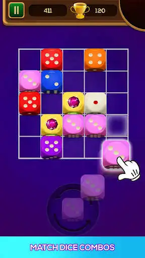 Play Dice Magic Merge Puzzle Game as an online game Dice Magic Merge Puzzle Game with UptoPlay