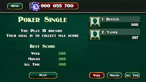 Play Dice Poker as an online game Dice Poker with UptoPlay