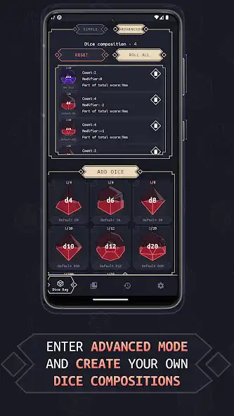Play Dice Roller - Dicely as an online game Dice Roller - Dicely with UptoPlay