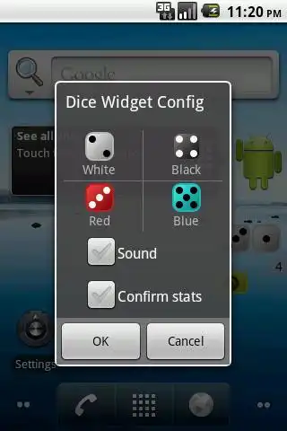Play Dice Widget