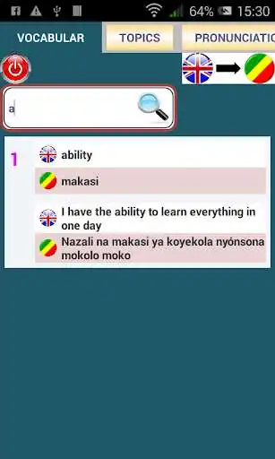 Play APK DICO ENGLISH - LINGALA FREE  and enjoy DICO ENGLISH - LINGALA FREE with UptoPlay com.africa_jeux.culture.dico_english_lingala.free