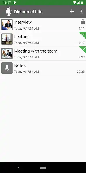 Play Dictadroid Lite - Voice Recorder as an online game Dictadroid Lite - Voice Recorder with UptoPlay