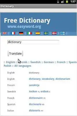 Play Dictionary English - European