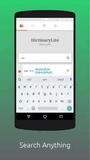Play DictionaryLite : Hindi Offline Dictionary  and enjoy DictionaryLite : Hindi Offline Dictionary with UptoPlay