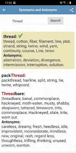 Play Dictionary Synonyms and Antonyms as an online game Dictionary Synonyms and Antonyms with UptoPlay