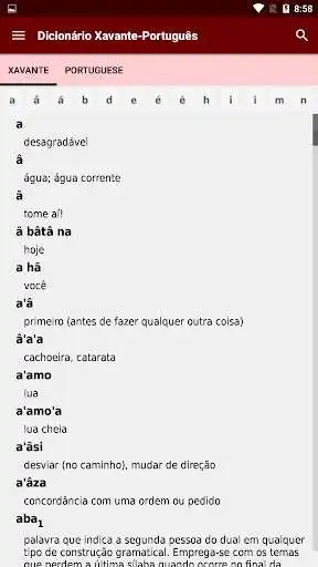 Play Dictionary Xavante-Portuguese  and enjoy Dictionary Xavante-Portuguese with UptoPlay