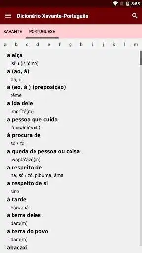 Play Dictionary Xavante-Portuguese as an online game Dictionary Xavante-Portuguese with UptoPlay