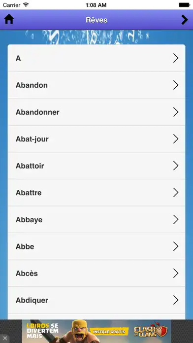 Play Dictionnaire des rêves as an online game Dictionnaire des rêves with UptoPlay