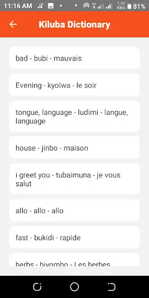 Play Dictionnaire Kiluba EN - FR as an online game Dictionnaire Kiluba EN - FR with UptoPlay