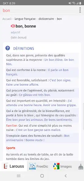 Play Dictionnaires Français as an online game Dictionnaires Français with UptoPlay