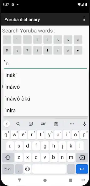 Play Dictionnaire Yoruba - Fr as an online game Dictionnaire Yoruba - Fr with UptoPlay
