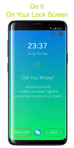 Play Did You Know? (Lock Screen - Fun Facts - Offline) as an online game Did You Know? (Lock Screen - Fun Facts - Offline) with UptoPlay