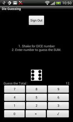 Play Die Guessing