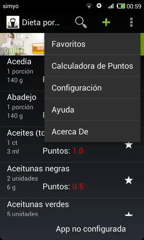 Play Dieta por puntos