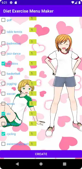 Play Diet Exercise Menu Maker as an online game Diet Exercise Menu Maker with UptoPlay