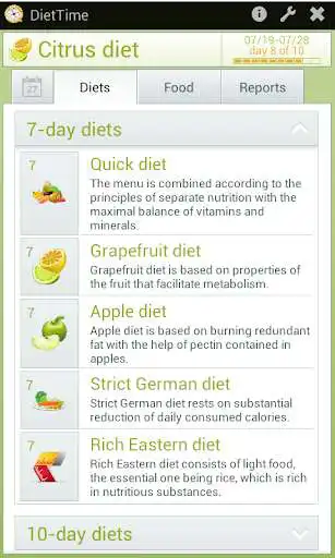 Play DietTime - weight loss app as an online game DietTime - weight loss app with UptoPlay