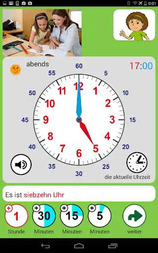 Play Die Uhr & Uhrzeit lernen  and enjoy Die Uhr & Uhrzeit lernen with UptoPlay