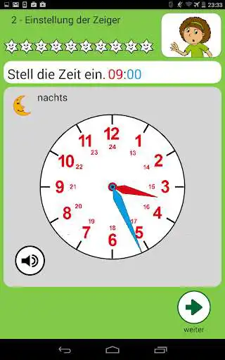 Play Die Uhr & Uhrzeit lernen as an online game Die Uhr & Uhrzeit lernen with UptoPlay