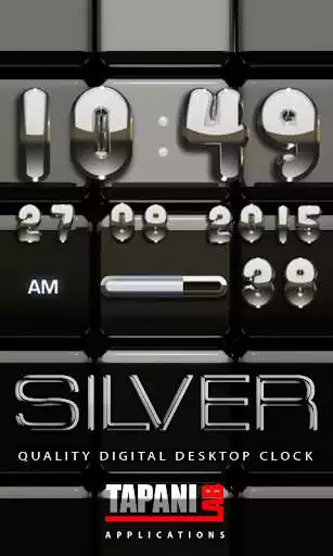 Play Digi Clock Black Silver widget  and enjoy Digi Clock Black Silver widget with UptoPlay