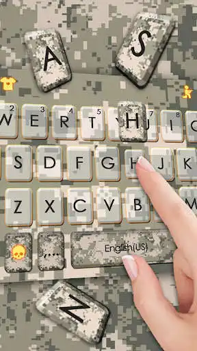 Play Digital Camouflage Keyboard Theme as an online game Digital Camouflage Keyboard Theme with UptoPlay