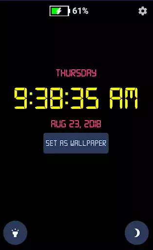 Play Digital Clock Live Wallpaper  and enjoy Digital Clock Live Wallpaper with UptoPlay