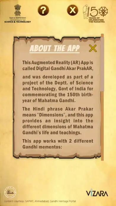 Play Digital Gandhi Akar PrakAR as an online game online Digital Gandhi Akar PrakAR with UptoPlay com.Vizara_AR.DGAP Play Digital Gandhi Akar PrakAR as an online game Digital Gandhi Akar PrakAR with UptoPlay