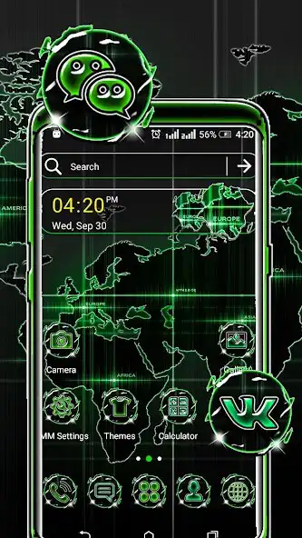 Play Digital Map Theme Launcher  and enjoy Digital Map Theme Launcher with UptoPlay