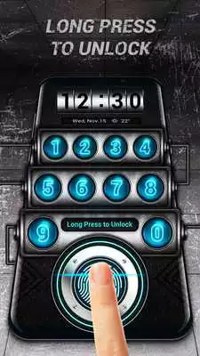 Play Digital number style lock screen