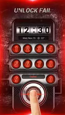Play Digital number style lock screen