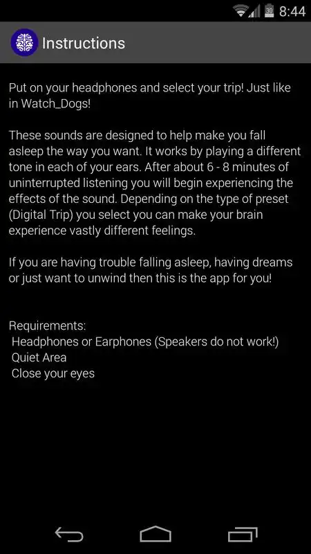 Play Digital Trips: Sleep