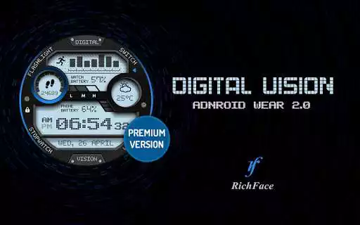 Play Digital Vision Watch Face as an online game Digital Vision Watch Face with UptoPlay