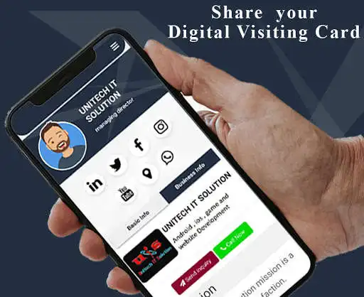 Play Digital Visiting Business Card Maker & Mr Dukan as an online game Digital Visiting Business Card Maker & Mr Dukan with UptoPlay