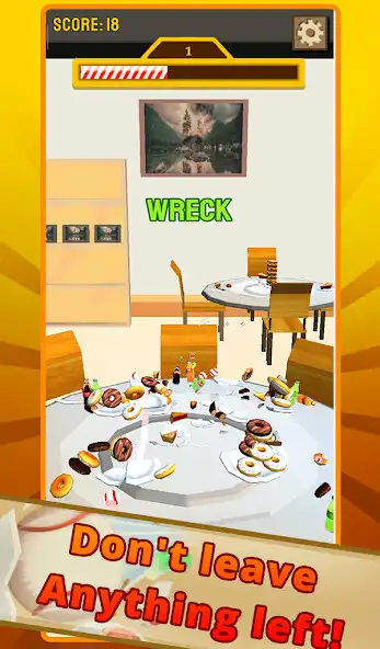 Play Dinner Destroy 3D as an online game Dinner Destroy 3D with UptoPlay