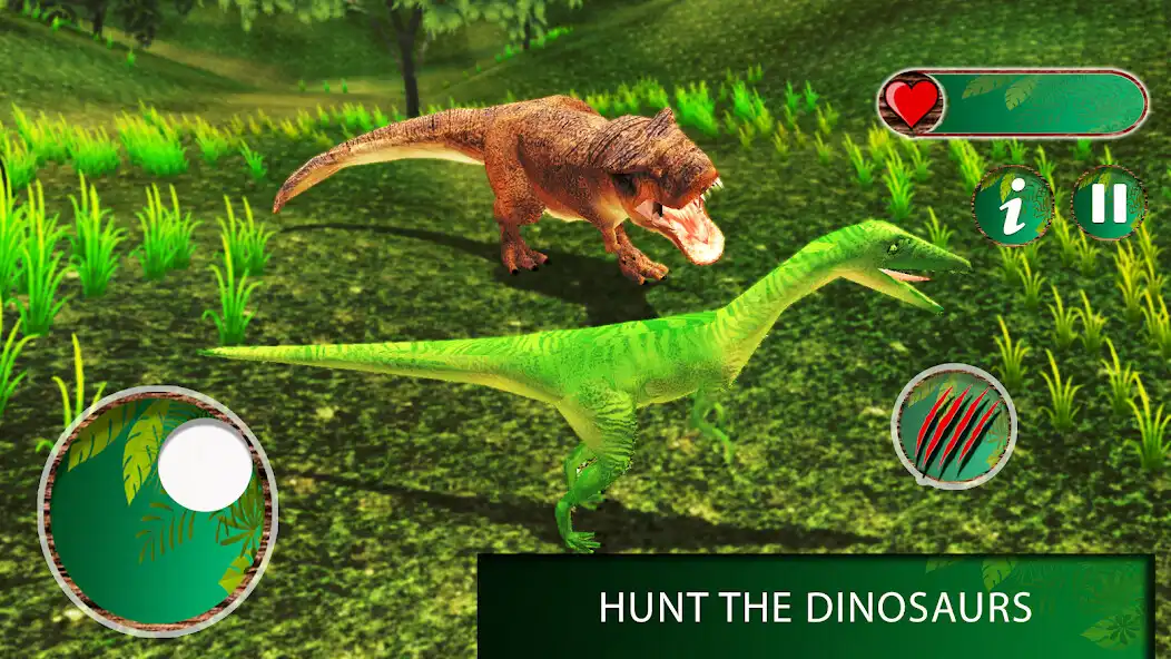 Play Dino Battle: Jungle Adventure as an online game Dino Battle: Jungle Adventure with UptoPlay