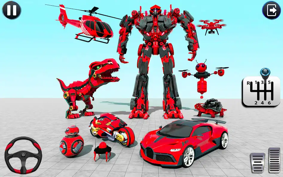 Play Dino Car Transform Robot Game  and enjoy Dino Car Transform Robot Game with UptoPlay