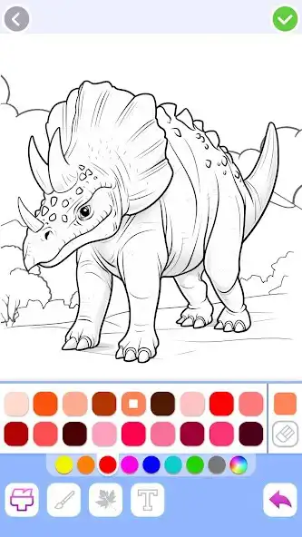 Play Dino Coloring: Dinosaur games  and enjoy Dino Coloring: Dinosaur games with UptoPlay