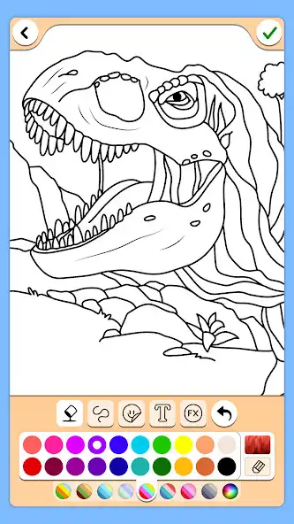 Play Dino Coloring Game  and enjoy Dino Coloring Game with UptoPlay