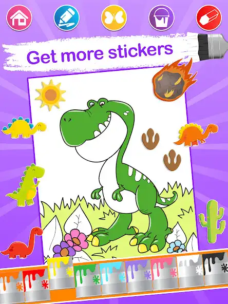 Play Dino Coloring Pages as an online game online Dino Coloring Pages with UptoPlay Play Dino Coloring Pages as an online game Dino Coloring Pages with UptoPlay