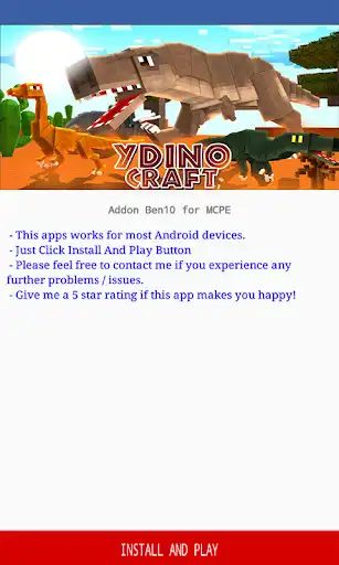 Play Dino Craft Addon for MCPE  and enjoy Dino Craft Addon for MCPE with UptoPlay