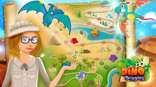 Play Dino Digging Games: Dig for Dinosaur Bones  and enjoy Dino Digging Games: Dig for Dinosaur Bones with UptoPlay
