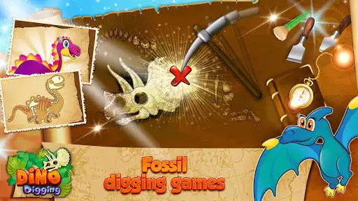 Play Dino Digging Games: Dig for Dinosaur Bones as an online game Dino Digging Games: Dig for Dinosaur Bones with UptoPlay