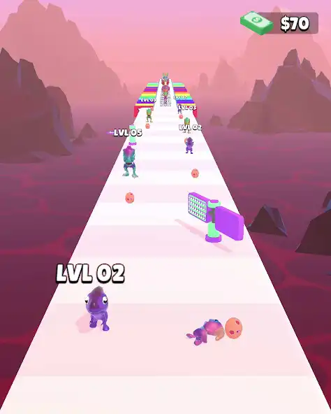 Play Dino Evolution Run as an online game Dino Evolution Run with UptoPlay