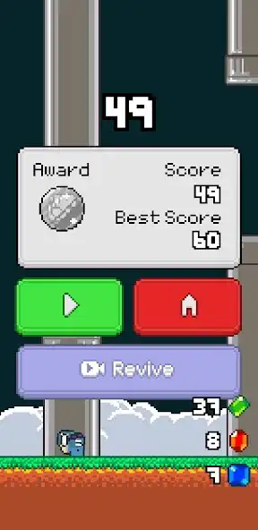 Play Dinoflap - Flappy Dino as an online game Dinoflap - Flappy Dino with UptoPlay