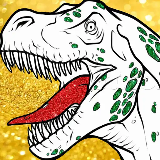 Play Dino Glitter Color Book APK