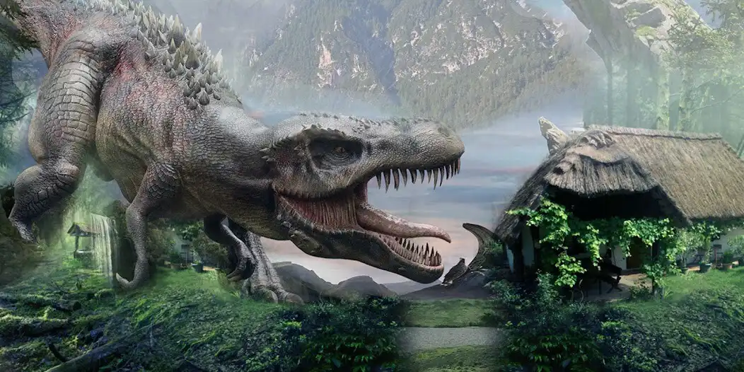 Play Dino Hunter: Gun Shooting as an online game Dino Hunter: Gun Shooting with UptoPlay
